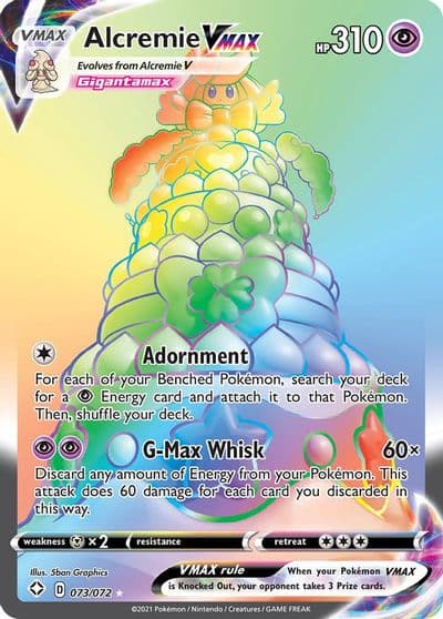 Alcremie VMAX (Secret) Shining Fates Pokemon card