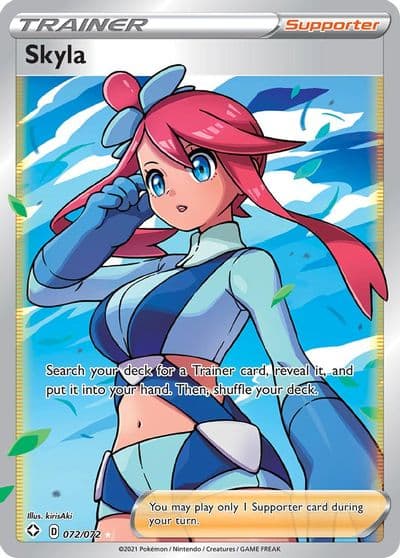 Skyla (Full Art) Shining Fates Pokemon card