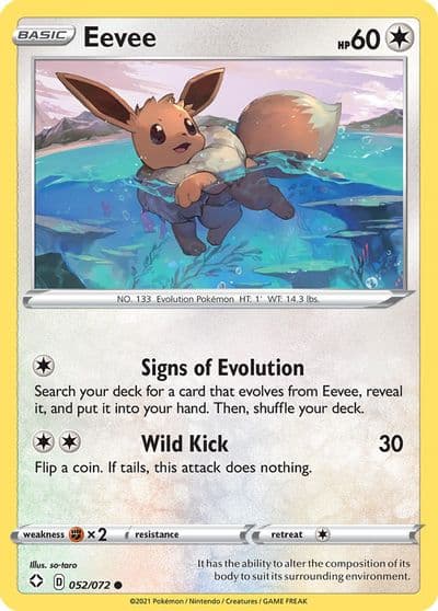 Eevee Shining Fates Pokemon card
