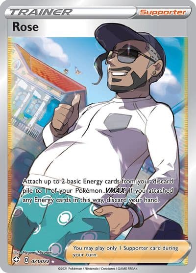 Rose (Full Art) Shining Fates Pokemon card
