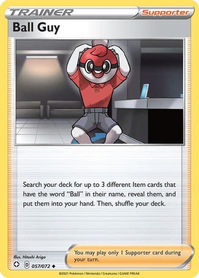 Ball Guy Shining Fates Pokemon card