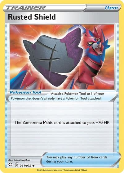 Rusted Shield Shining Fates Pokemon card