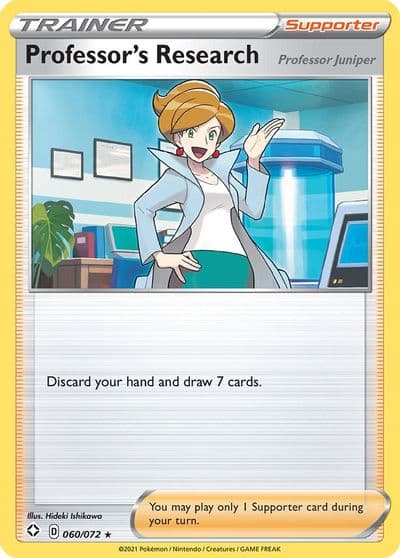 Professor's Research Shining Fates Pokemon card