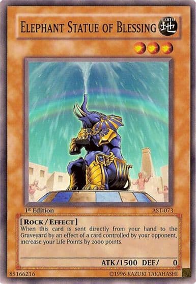 Elephant Statue of Blessing Ancient Sanctuary Yu-Gi-Oh! card