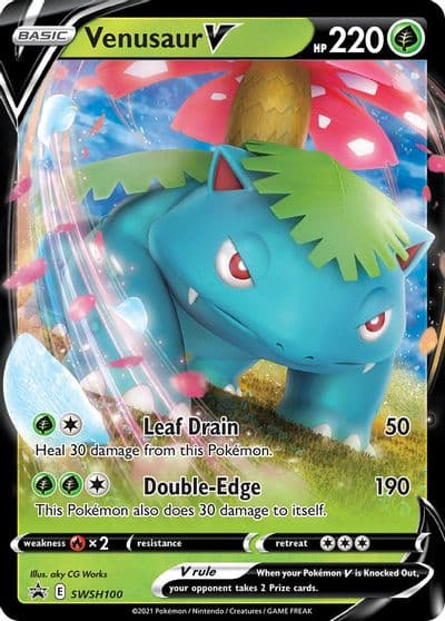 Venusaur V - SWSH100 SWSH: Sword & Shield Promo Cards Pokemon card