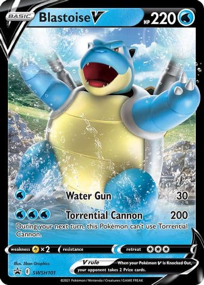 Blastoise V - SWSH101 SWSH: Sword & Shield Promo Cards Pokemon card