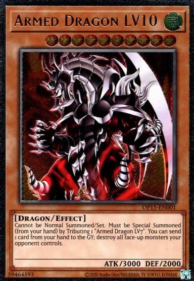 Armed Dragon LV10 UTR OTS Tournament Pack 15 Yu-Gi-Oh! card