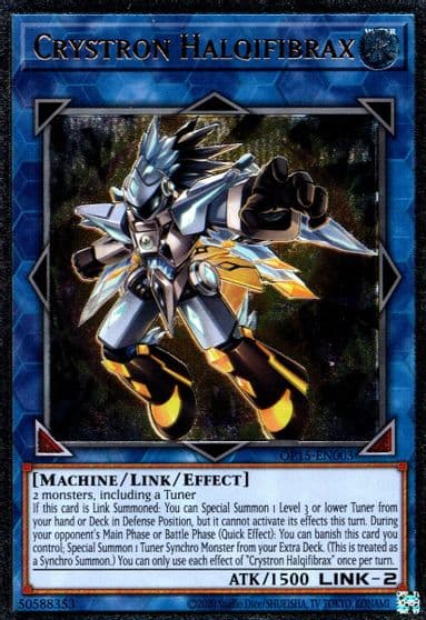 Crystron Halqifibrax UTR OTS Tournament Pack 15 Yu-Gi-Oh! card