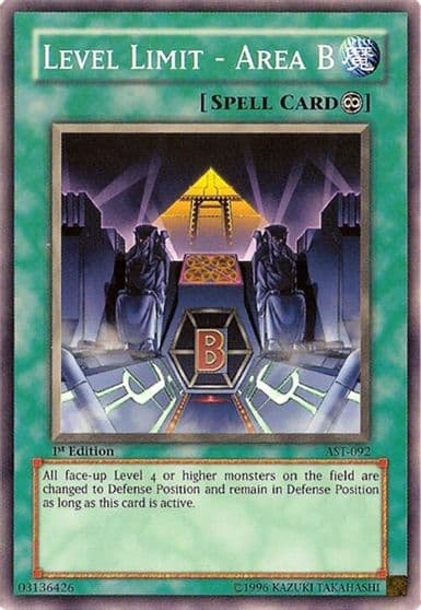 Level Limit Area B Ancient Sanctuary Yu-Gi-Oh! card