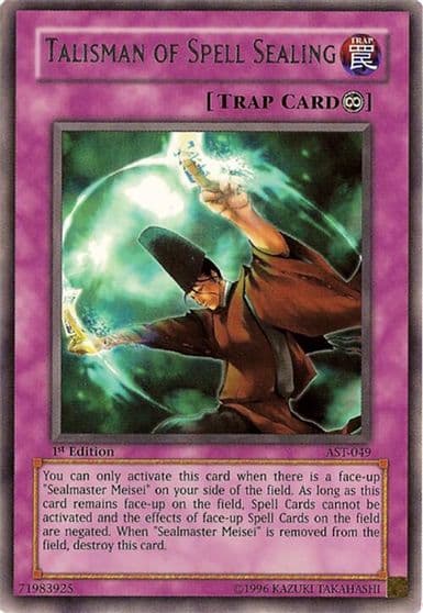 Talisman of Spell Sealing Ancient Sanctuary Yu-Gi-Oh! card
