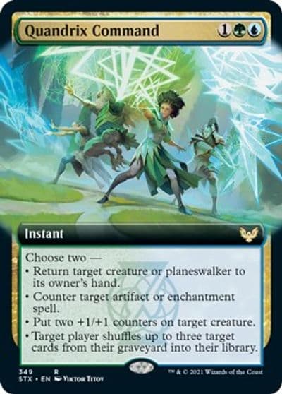 Quandrix Command Extended Art Strixhaven: School of Mages Magic card