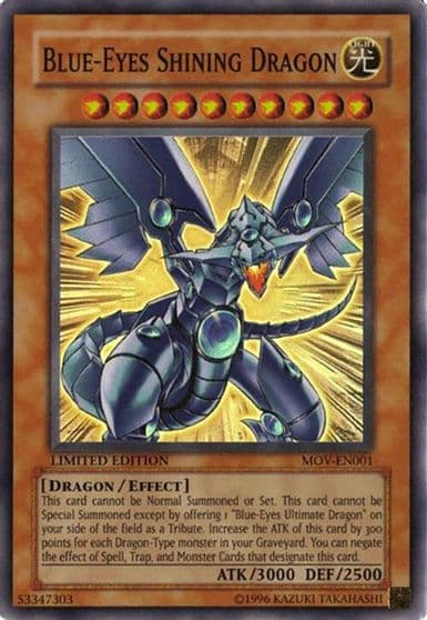 Blue Eyes Shining Dragon Yu-Gi-Oh! The Movie Promo Set Yu-Gi-Oh! card
