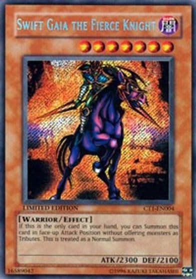 Swift Gaia the Fierce Knight 2004 Collectors Tin Yu-Gi-Oh! card