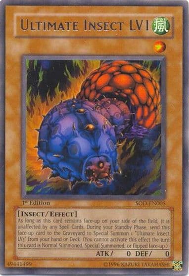 Ultimate Insect LV1 Soul of the Duelist Yu-Gi-Oh! card