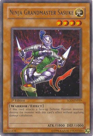 Ninja Grandmaster Sasuke Soul of the Duelist Yu-Gi-Oh! card