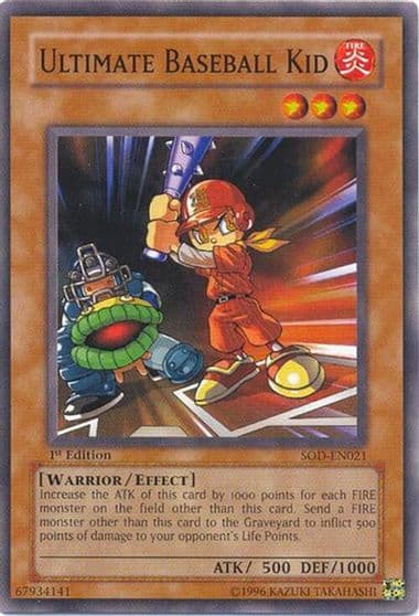 Ultimate Baseball Kid Soul of the Duelist Yu-Gi-Oh! card