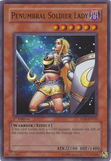 Penumbral Soldier Lady Soul of the Duelist Yu-Gi-Oh! card