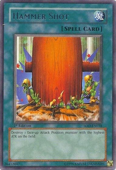 Hammer Shot Soul of the Duelist Yu-Gi-Oh! card
