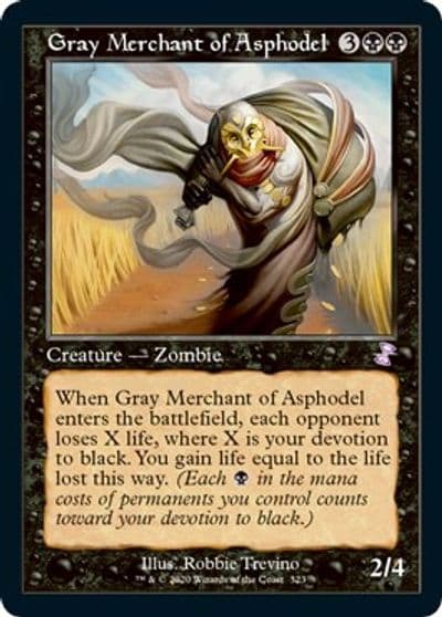 Gray Merchant of Asphodel Time Spiral: Remastered Magic card