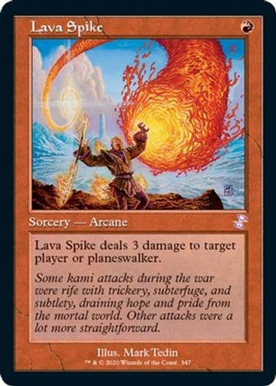 Lava Spike Time Spiral: Remastered Magic card