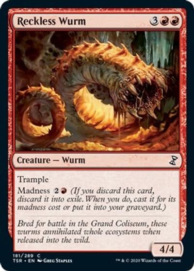 Reckless Wurm Time Spiral: Remastered Magic card