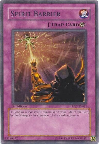 Spirit Barrier Soul of the Duelist Yu-Gi-Oh! card