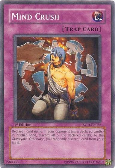 Mind Crush Soul of the Duelist Yu-Gi-Oh! card