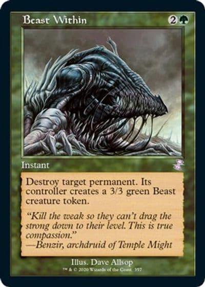 Beast Within Time Spiral: Remastered Magic card