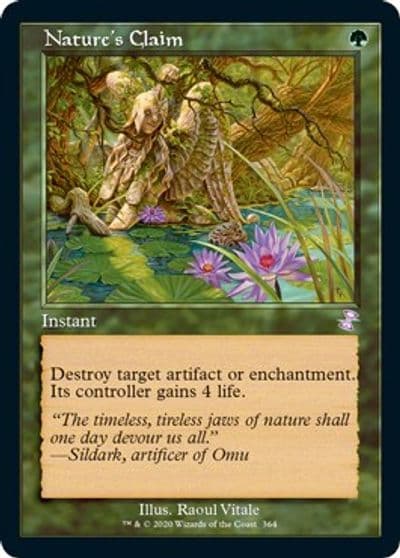 Natures Claim Time Spiral: Remastered Magic card