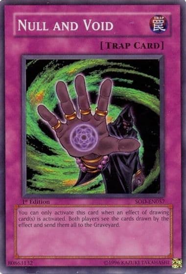 Null and Void Soul of the Duelist Yu-Gi-Oh! card