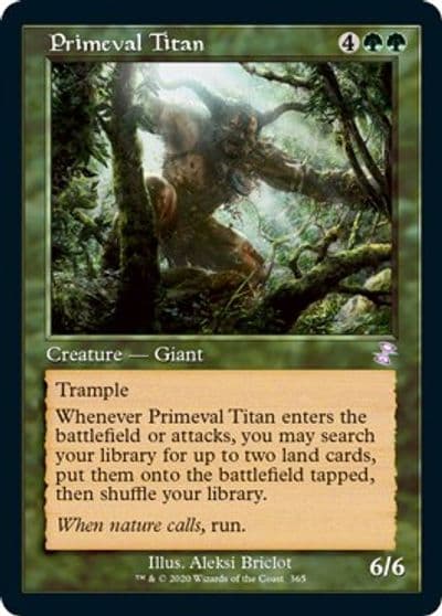 Primeval Titan Time Spiral: Remastered Magic card