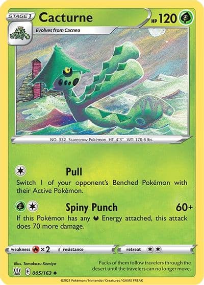 Cacturne SWSH05: Battle Styles Pokemon card
