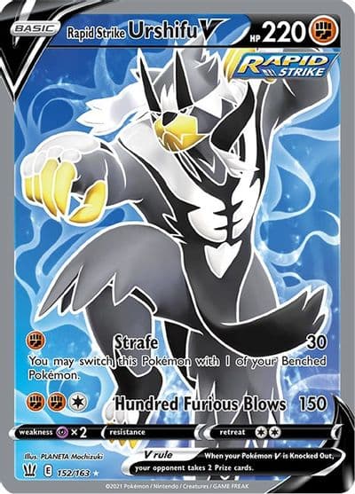 Rapid Strike Urshifu V (Full Art) SWSH05: Battle Styles Pokemon card