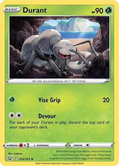Durant SWSH05: Battle Styles Pokemon card