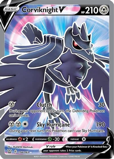 Corviknight V (Full Art) SWSH05: Battle Styles Pokemon card