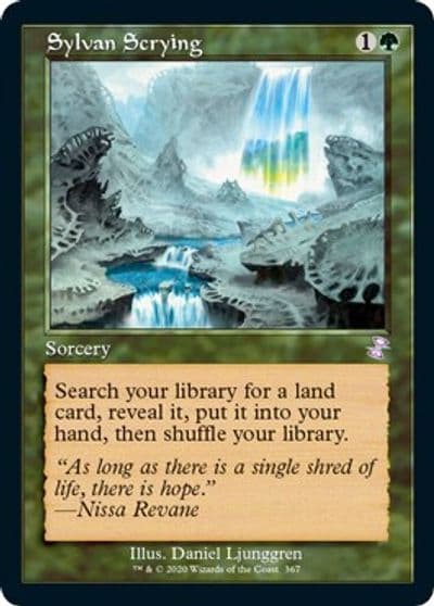 Sylvan Scrying Time Spiral: Remastered Magic card
