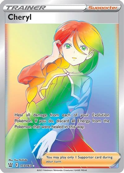 Cheryl (Secret) SWSH05: Battle Styles Pokemon card