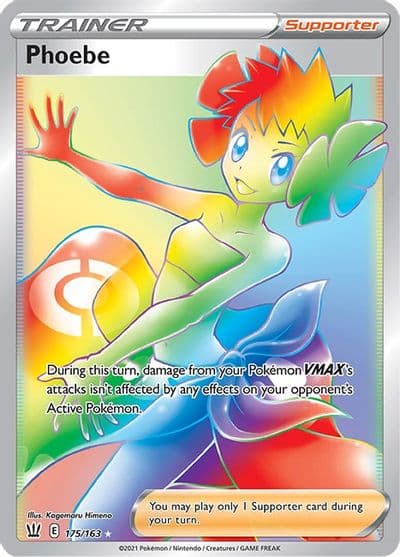 Phoebe (Secret) SWSH05: Battle Styles Pokemon card