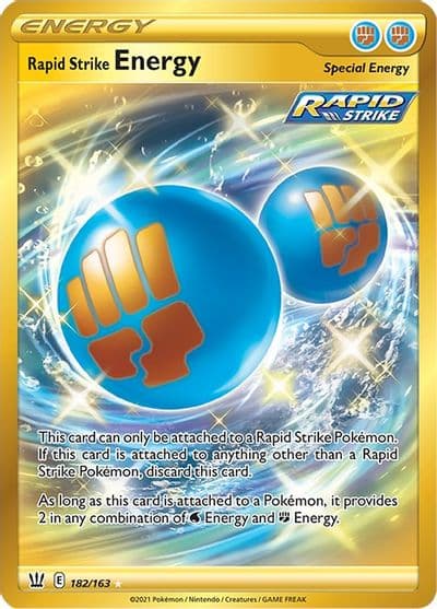 Rapid Strike Energy (Secret) SWSH05: Battle Styles Pokemon card