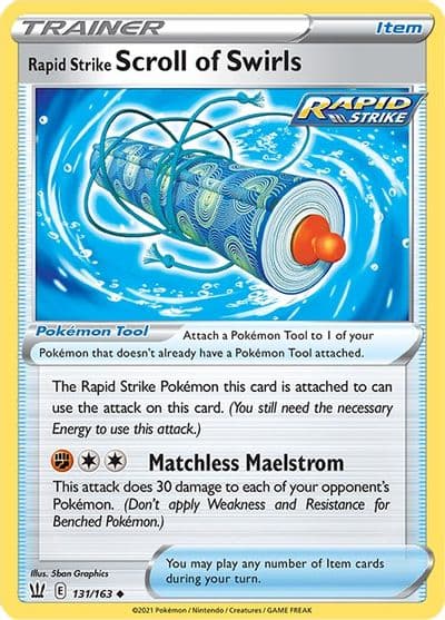 Rapid Strike Scroll of Swirls SWSH05: Battle Styles Pokemon card