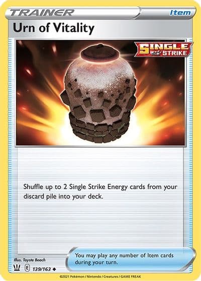 Urn of Vitality SWSH05: Battle Styles Pokemon card