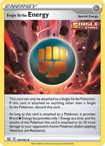Single Strike Energy SWSH05: Battle Styles Pokemon card