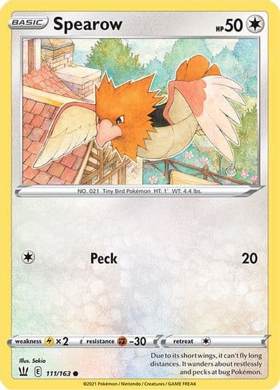 Spearow SWSH05: Battle Styles Pokemon card