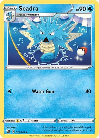 Seadra SWSH05: Battle Styles Pokemon card