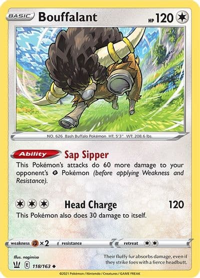 Bouffalant SWSH05: Battle Styles Pokemon card