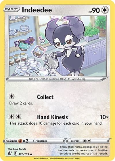 Indeedee SWSH05: Battle Styles Pokemon card