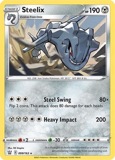 Steelix SWSH05: Battle Styles Pokemon card