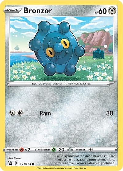 Bronzor SWSH05: Battle Styles Pokemon card
