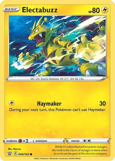 Electabuzz SWSH05: Battle Styles Pokemon card