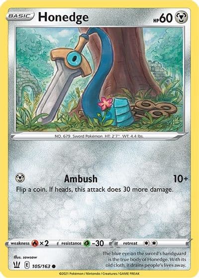 Honedge SWSH05: Battle Styles Pokemon card
